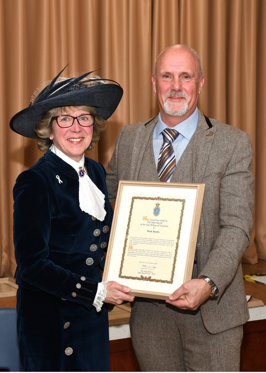 We delighted that Mark Burley, Social Value & Partnerships Manager in our Yorkshire East region has been awarded with a High Sheriffs Award. The award is in recognition of Mark’s considerable support of local communities, his dedication and selfless work to help the vulnerable.