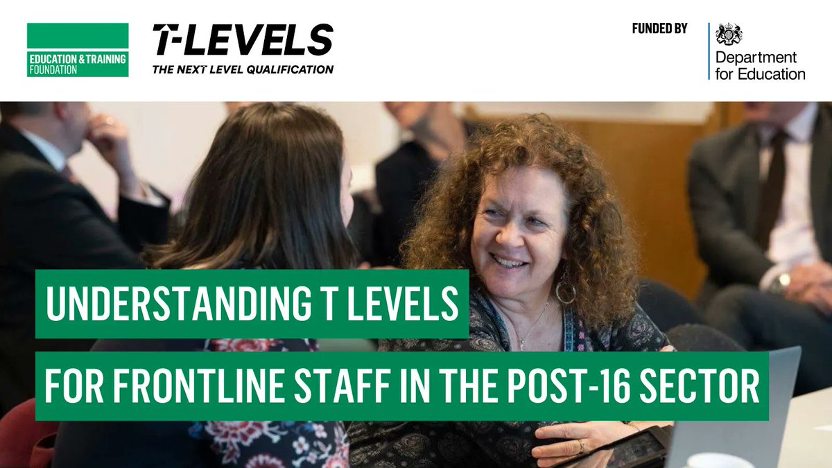 E_T_Foundation's tweet photo. 🚩 Limited spaces left!!

Our Understanding T Levels course is designed to provide teaching staff with a full introduction to the T Level &amp; wider technical education policy!

📅 25 April 
🕥 10am - 3.30pm
💻 Webinar/Online

Get T Level ready today 👉 https://t.co/TAvXXWfvM4 https://t.co/IKwy4of01i