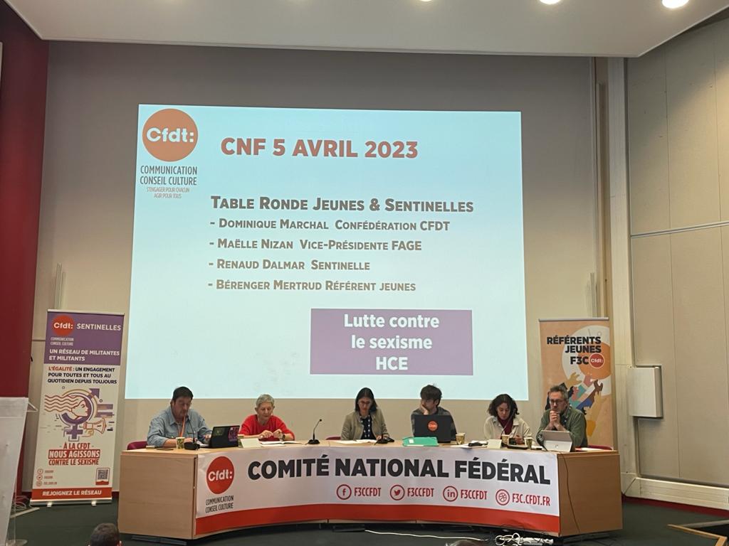 herrmann_franck's tweet photo. Ce matin la @F3CCFDT organise une table-ronde sur la lutte contre le sexisme chez les jeunes à la suite du rapport annuel @HCEfh Avec la participation de Dominique Marchal @CFDT et @Maelle_FAGE vice-présidente de la @La_FAGE @Renaud_Dalmar https://t.co/TfhDLG42GY
