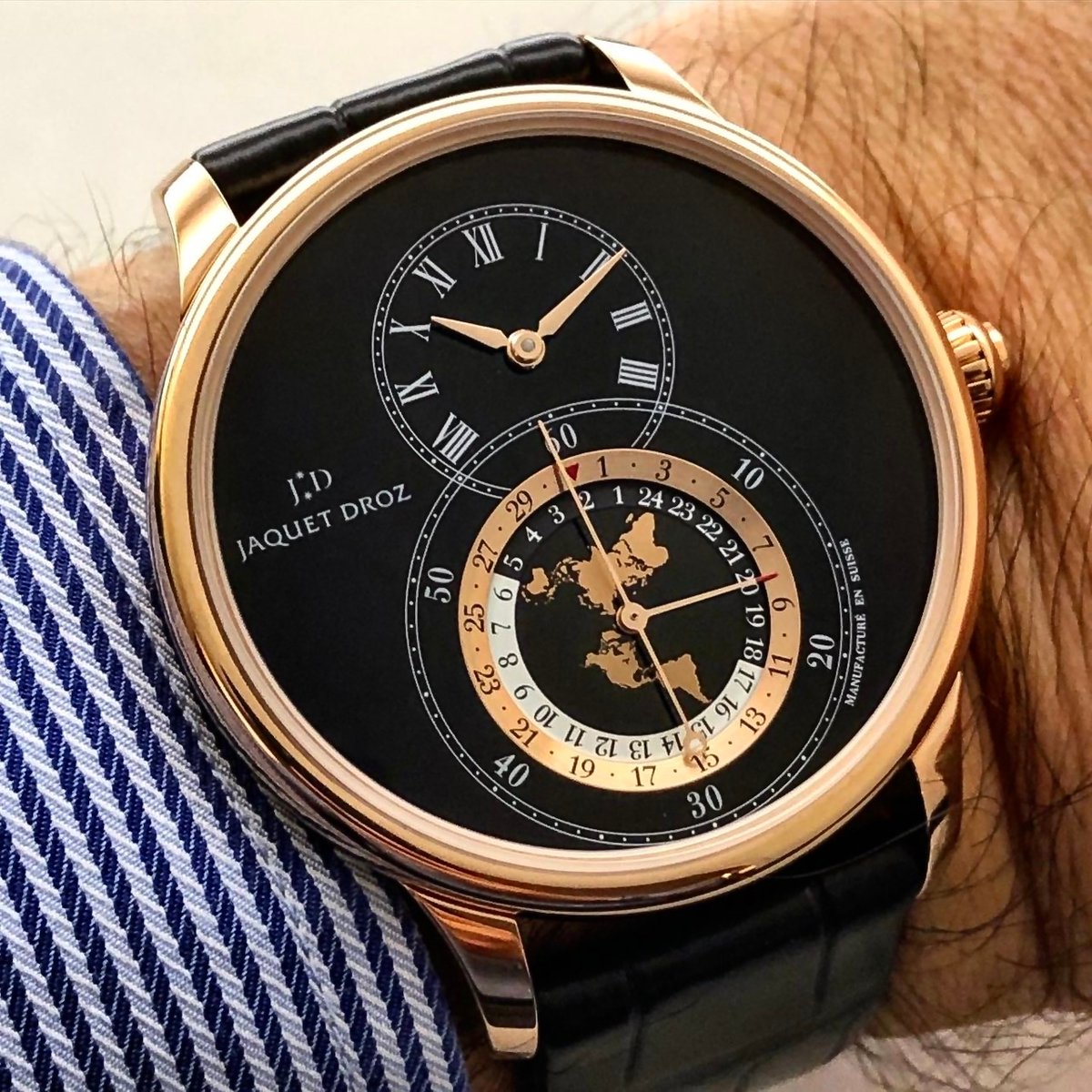 WorldtimerDiW's tweet photo. #JaquetDroz #GrandeSeconde Dual Time Black Enamel J016033202 (Retail:EUR 27400)
Lowest Price Guaranteed: US$20,000 In US Dollars.
#jaquetdrozfanpage #royaloak #iwcWatches #jaegerlecoultreWatch #Bvlgariwatches #piagetWatches #LouisVuittonWatches #hermeswatches #Breitlingwatches https://t.co/W7xmajqp19