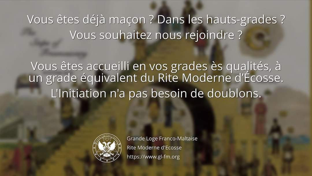 modernedecosse's tweet photo. Une des questions que l'on nous pose régulièrement : Si je suis déjà dans les hauts grades et que je vous rejoins, ai-je une équivalence ?
Nous concevons la démarche initiatique comme linéaire.
#RME #Francmaçonnerie #hautsgrades #SCFM #GLFM https://t.co/J3Gjod85Kq