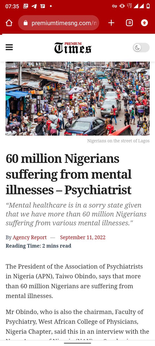 simon_ekpa's tweet photo. When i am fighting Nigeria government for Biafra independence and Nigerians and some Nigeria Biafrans like @AreaFada1 telling you i am working for @officialABAT. Their problem is in this report. 60million Nigerians suffering from mental illness https://t.co/QOBWgvxsLS