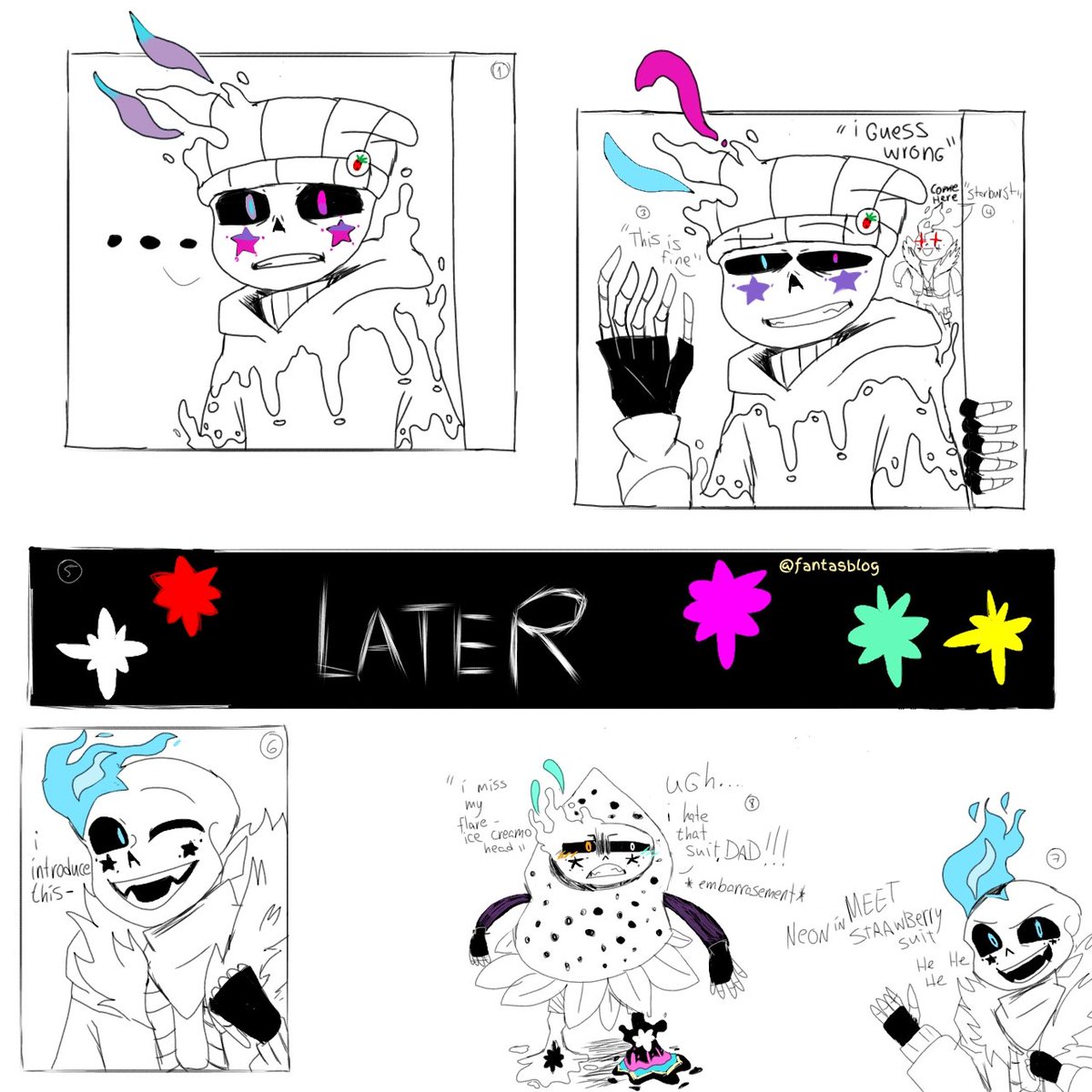 fanta_blog's tweet photo. I made this comic- 'MISsing HEAD???'
starburst(mintflare combo)and marwari(horrormint child)byme
Sweettale!sans"mint!sans"by @heisaOwO
Astertale!sans"flare!sans"by @melaton1nxx
Some of mintflare kids belongs to tumbrl
#undertaleAU #mintsans #flaresans #astertale #sweettale #utmv https://t.co/FBQWNlSpXG