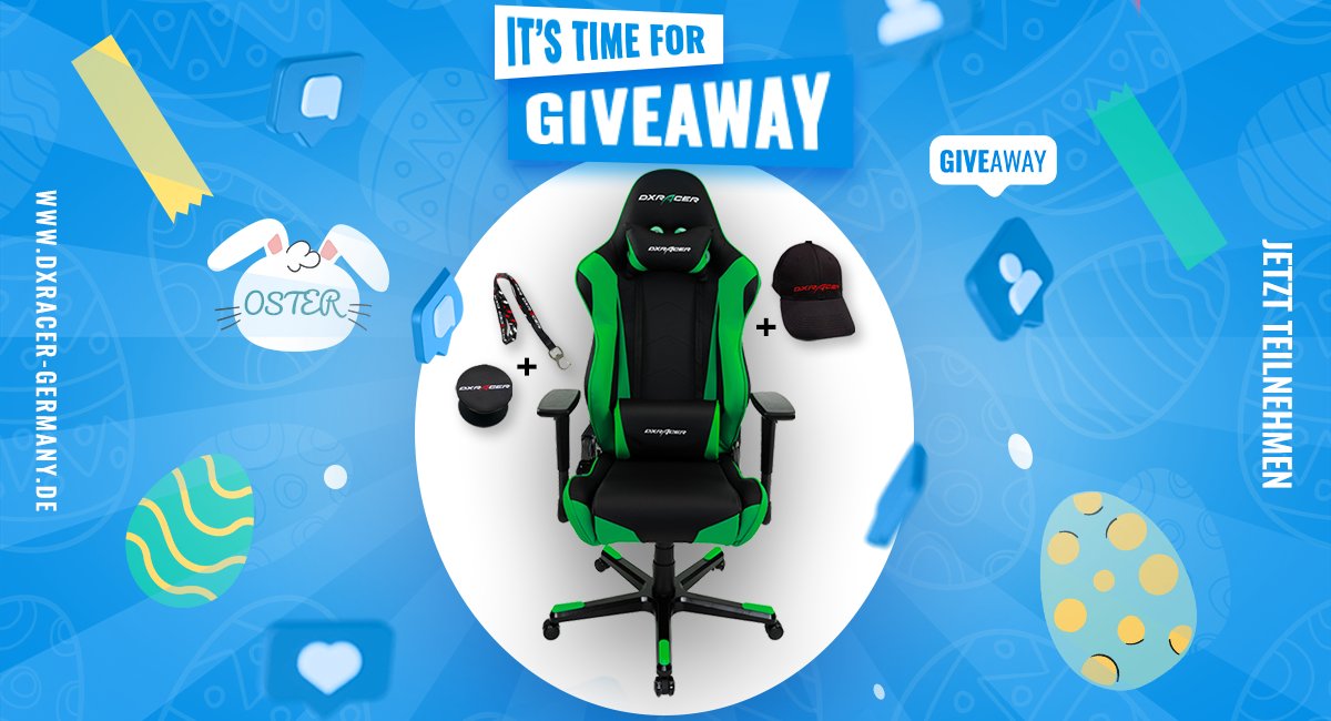 Wir verlosen einen DXRacer Gaming Chair und ein DXRacer Merch Paket gesamt Wert von ca 450€ 🔥

Und so nimmst du beim #Gewinnspiel teil: ⁠
⁠
- <a href="/DXRacerDE/">DXRacer</a> folgen ✅
- Tweet Retweeten &amp; Liken ❤️
- 2 Freunde markieren 🤝

Viel Glück an alle! 🍀

TNB: bit.ly/OsterTNBD