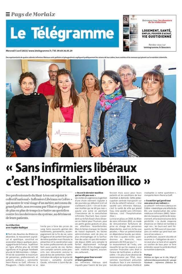 Idelencolere's tweet photo. Un article de plus sur Le Télégramme.

Nos collègues ont pu échanger sur nos revendications.

🌹 https://t.co/gzzaUBf7BZ