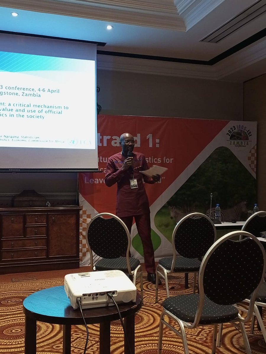 User engagement:A critical mechanism to increase the value and use of official statistics in the society. By <a href="/LeandreFoster/">Leandre Foster NGOGANG WANDJI</a>. 
For more, uneca.org/guidelines-dev…

#2023IAOS @IntStat <a href="/IAOS_Stat/">International Association for Official Statistics</a> <a href="/OliverChinganya/">Oliver Chinganya</a>  <a href="/zamstats/">Zambia Statistics Agency (ZamStats)</a> <a href="/statafric/">African Union Institute for Statistics - STATAFRIC</a>