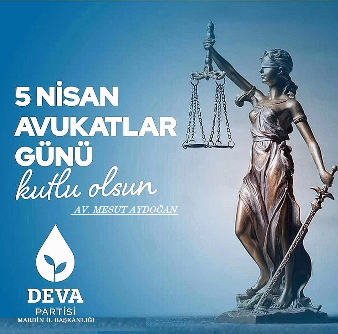 avmesutaydogan's tweet photo. Adaletin teminatı Avukat meslektaşlarımın, 5 Nisan  Avukatlar gününü kutluyorum. https://t.co/xwZCTWNFj8