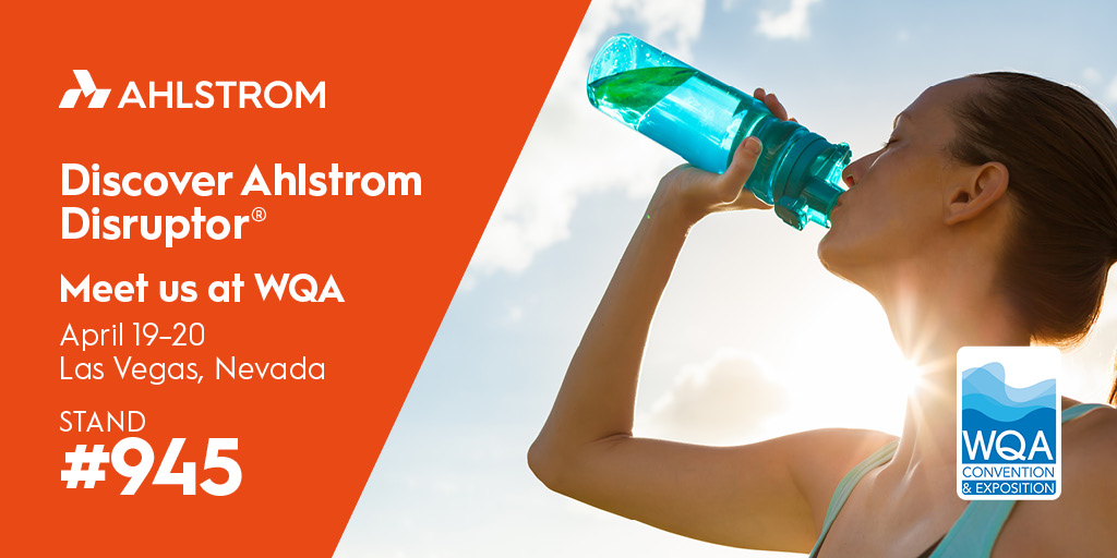 The WQA Convention &amp; Exposition is the premier water treatment event. The exhibition will offer new innovative solutions for the industry. Discover how we Purify &amp; Protect with Ahlstrom Disruptor® filter media for water purification at our stand (#945).
ahlstrom.com/products/filte…