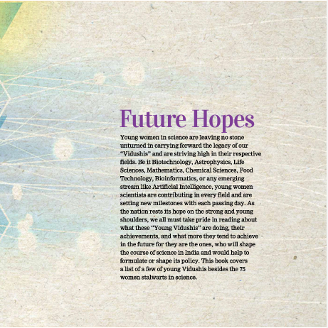 TIGS_India's tweet photo. Many congratulations🎉@fishtiaq to be among the 35 young women scientists as Future Hopes in Vigyan Vidushi: 75 Women Trailblazers of #Science published by @VigyanPrasar.  

Here's the full list of young women making significant contributions to Science: https://t.co/zYHNV2qbPN https://t.co/LqvylkRe7g