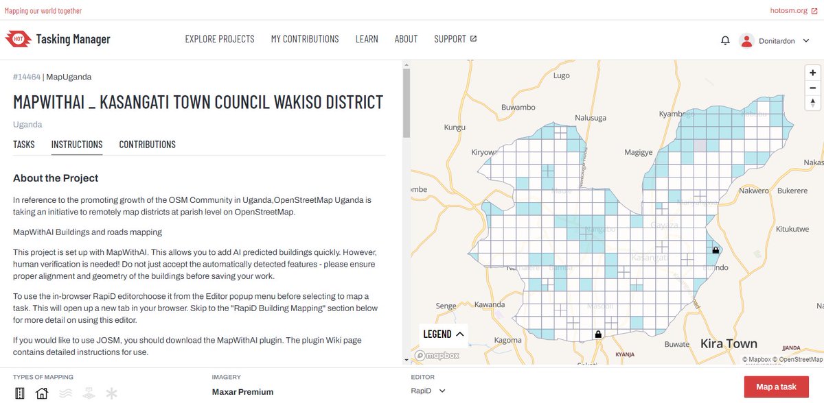 osmuganda's tweet photo. Have you tried out the new @mapwithrapid features?
We are using the Rapid Editor to efficiently map more features on the map.
Join us in #mapping &amp; validating the most populous district in Uganda, #Wakiso district, use the task below to contribute

https://t.co/VgxHuXy5Wp https://t.co/ujnYCBUefQ