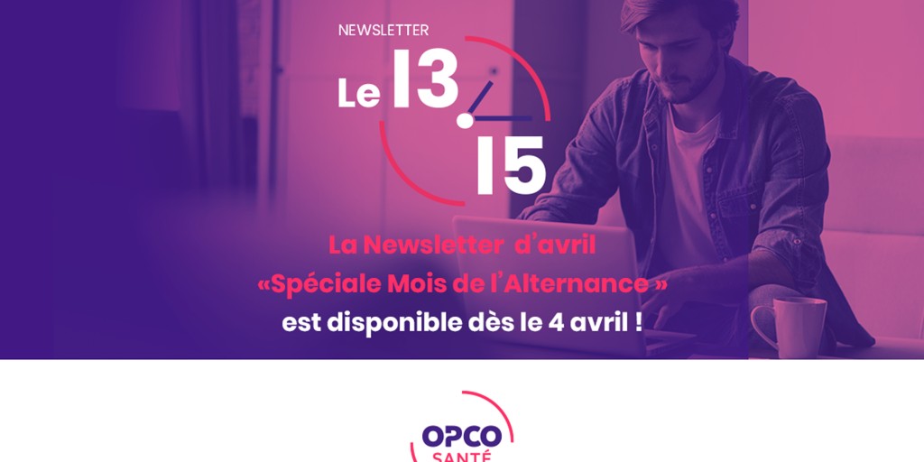 [#Newsletter] 💥Consultez la newsletter 13.15 d'avril 💥 "Edition Spéciale alternance" en rebond du Mois de l’alternance de l’OPCO Santé . 

🔎 Bonne lecture :  ow.ly/Vzo450Nw5vW 

Et pour s'abonner  👉🏽 ow.ly/jl0150Nw5vX 

#santé #formation #emploi #alternance