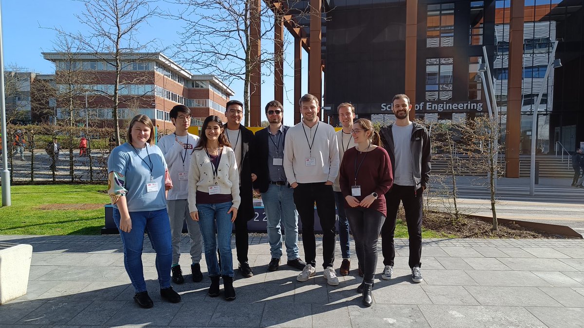 rcimpeanu's tweet photo. @WarwickComplex group under the #BAMC2023 🌞 @BristolUni @UWEBristol! Excellent talks and posters from all our students and colleagues in the CDT, very well done! If you are keen to join us next year... https://t.co/hDEzNMru7K @WMI_research @warwickmaths 😎 https://t.co/tkxgT1uzmk