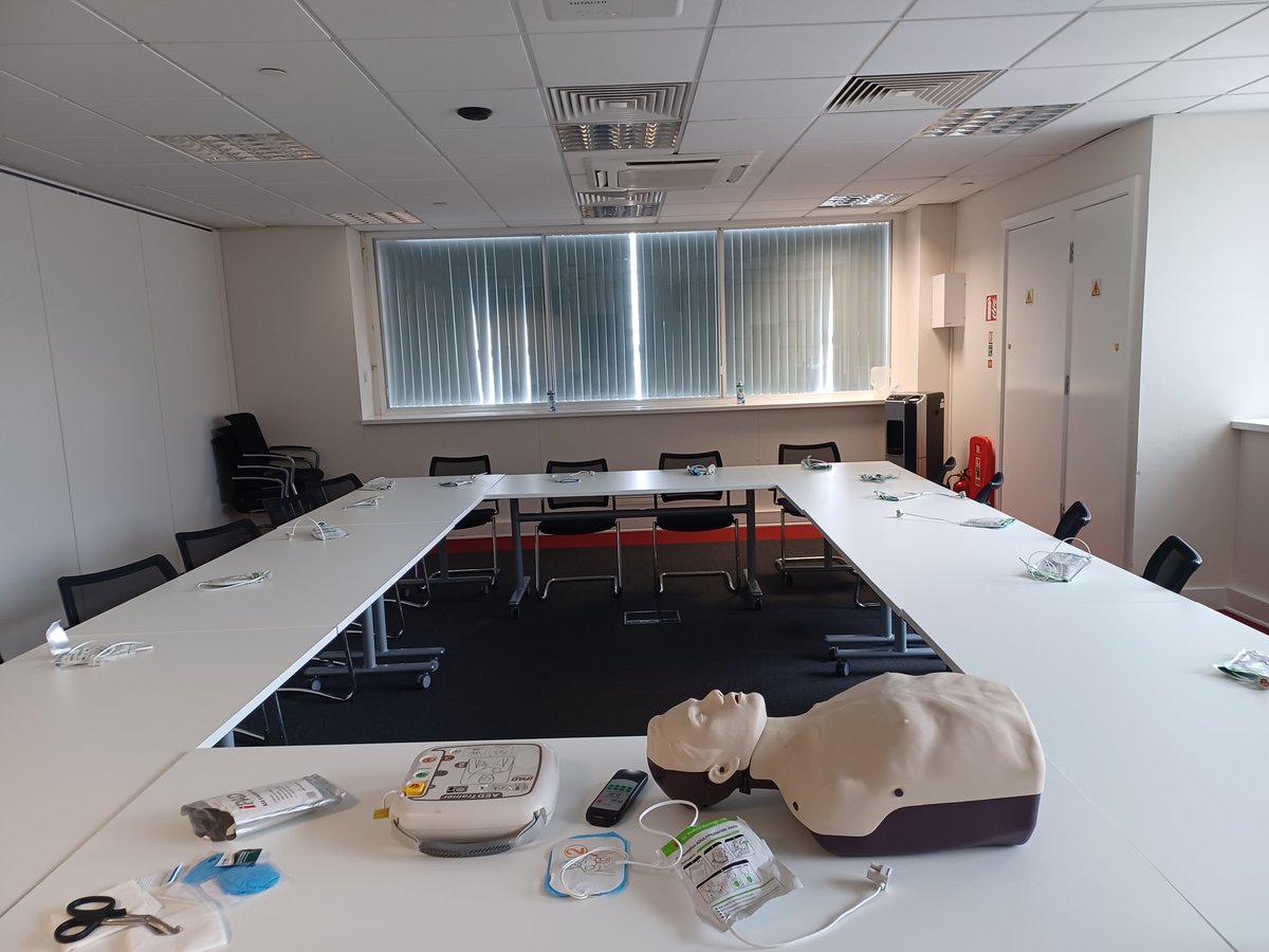 JoW_YAS's tweet photo. 1st CPAD familiarisation session set up and ready #cpr #defibrillator #savinglives @YorksAmbulance https://t.co/aJ4pwSKrb3