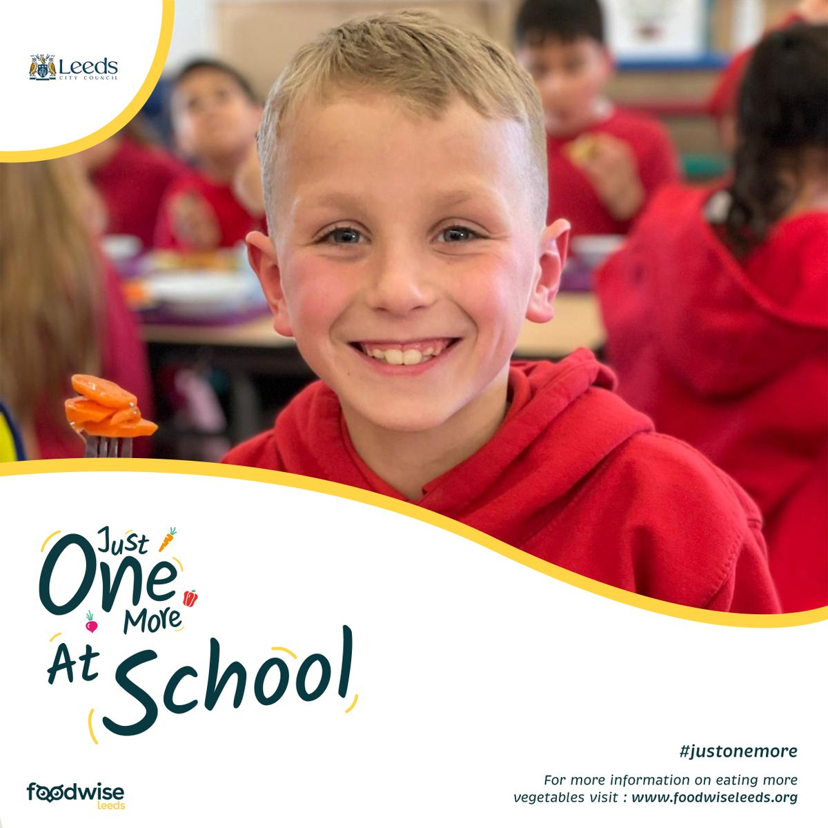 PHRCLeeds's tweet image. 1 in 3 primary school children eat less than one portion of vegetables per day. Take action and pledge your support for the #justonemore campaign foodwiseleeds.org/take-action/ @foodwiseleeds