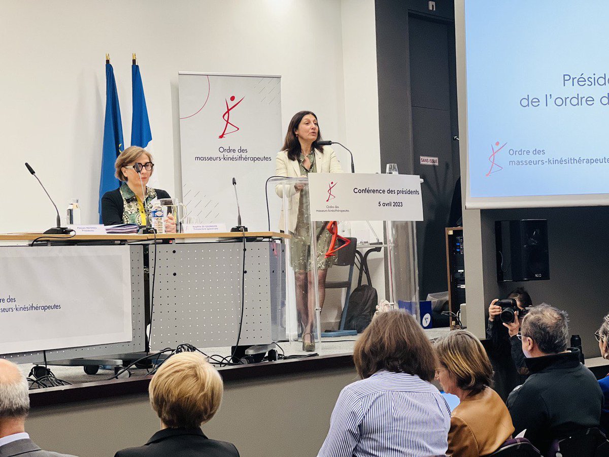 Ravie d’avoir pu accueillir <a href="/agnesfirmin/">Agnès Firmin Le Bodo</a> à l’occasion de la conférence des présidents qui réunit présidents des départements et régions de l’Ordre des masseurs-kinésithérapeutes : l’occasion d’évoquer l’actualité de la profession &amp; les enjeux majeurs pour les kinésithérapeutes