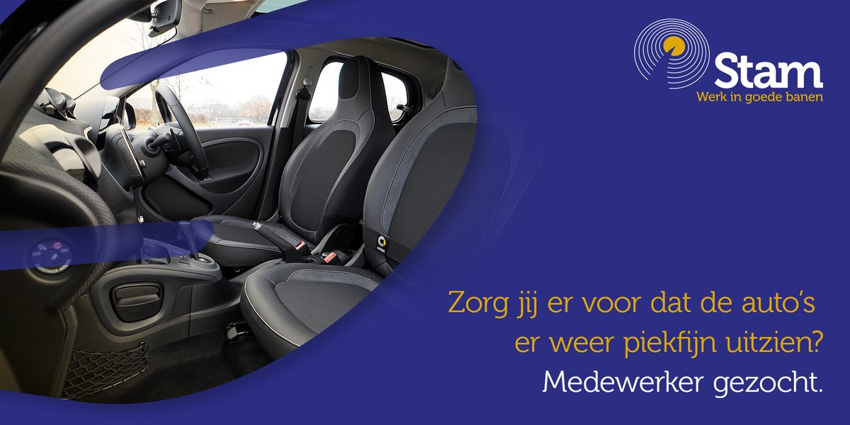 Stambv's tweet photo. Voor een #bedrijf in #Lemmer zijn wij op zoek naar een #schoonmaker #auto's.
Op https://t.co/UcIEOqaHVR vind je meer informatie over deze #vacature. https://t.co/PkmbaXd7qa