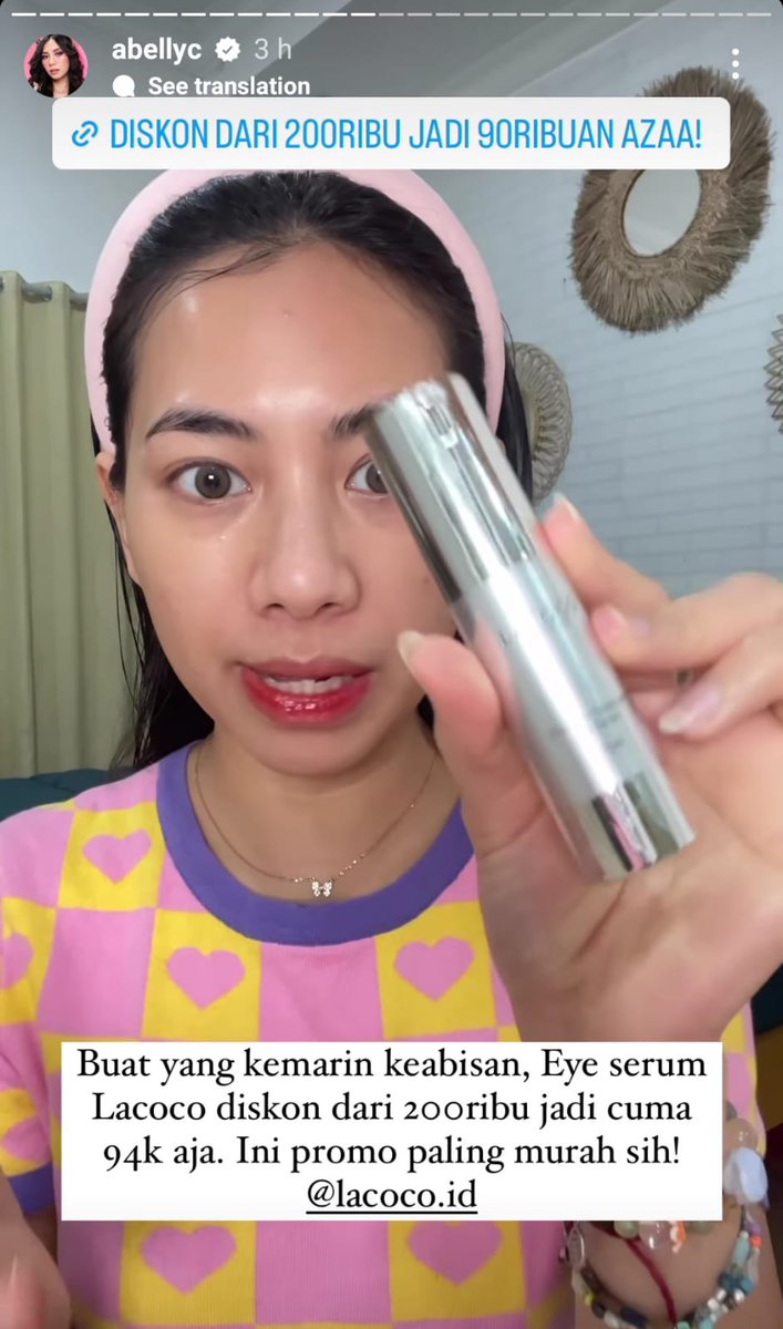 Guys Kukka seneng bgt karna bisa CO Lacoco harga 94k doang! Ini link nya ya!
bit.ly/3GG3jI3