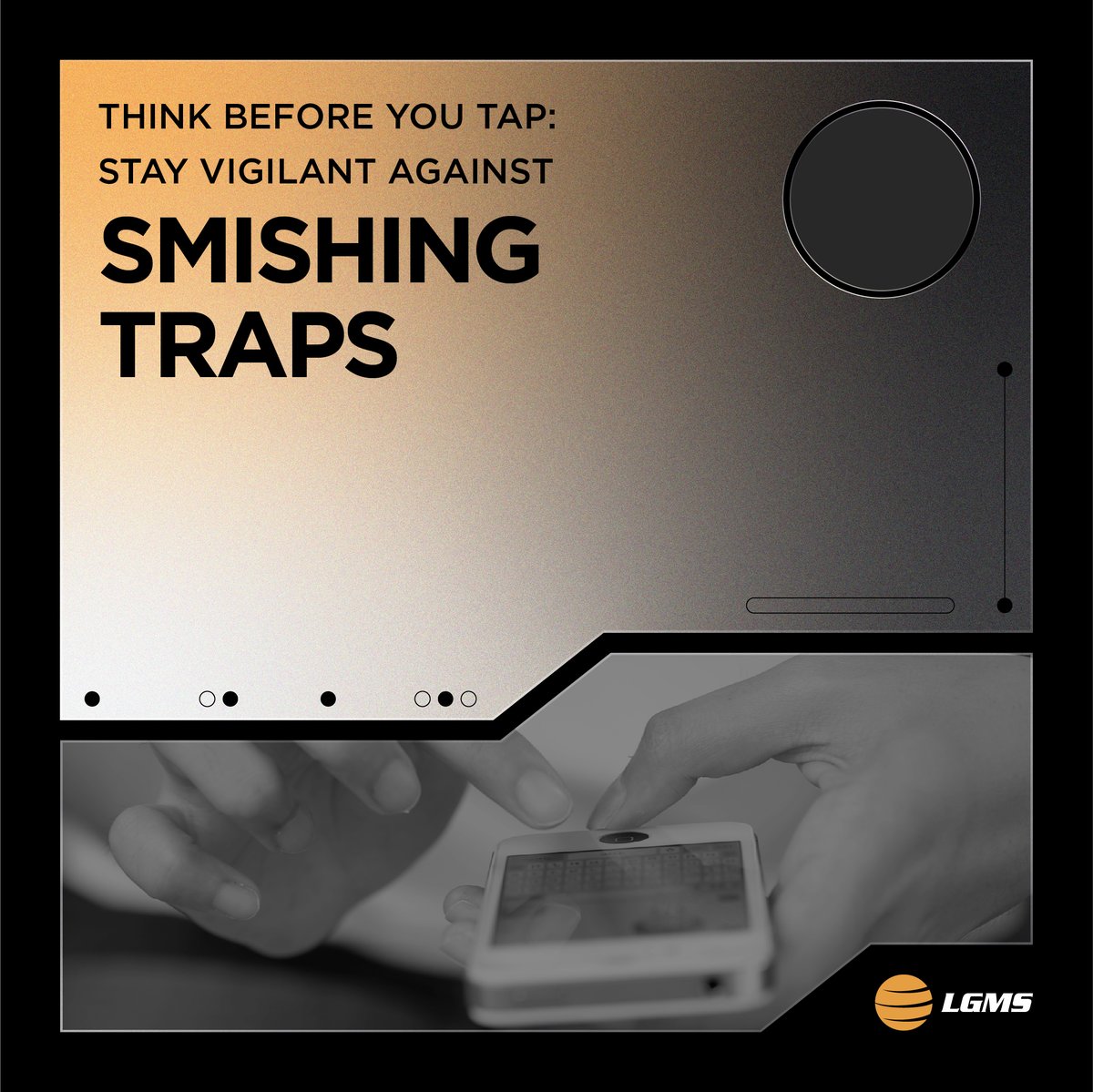 MyLGMS's tweet image. SMS Phishing, also known as ‘Smshing’ is a type of social engineering attack done over text messaging. Cybercriminals aim to steal sensitive personal information by sending you malware or malicious website links through text. 💬