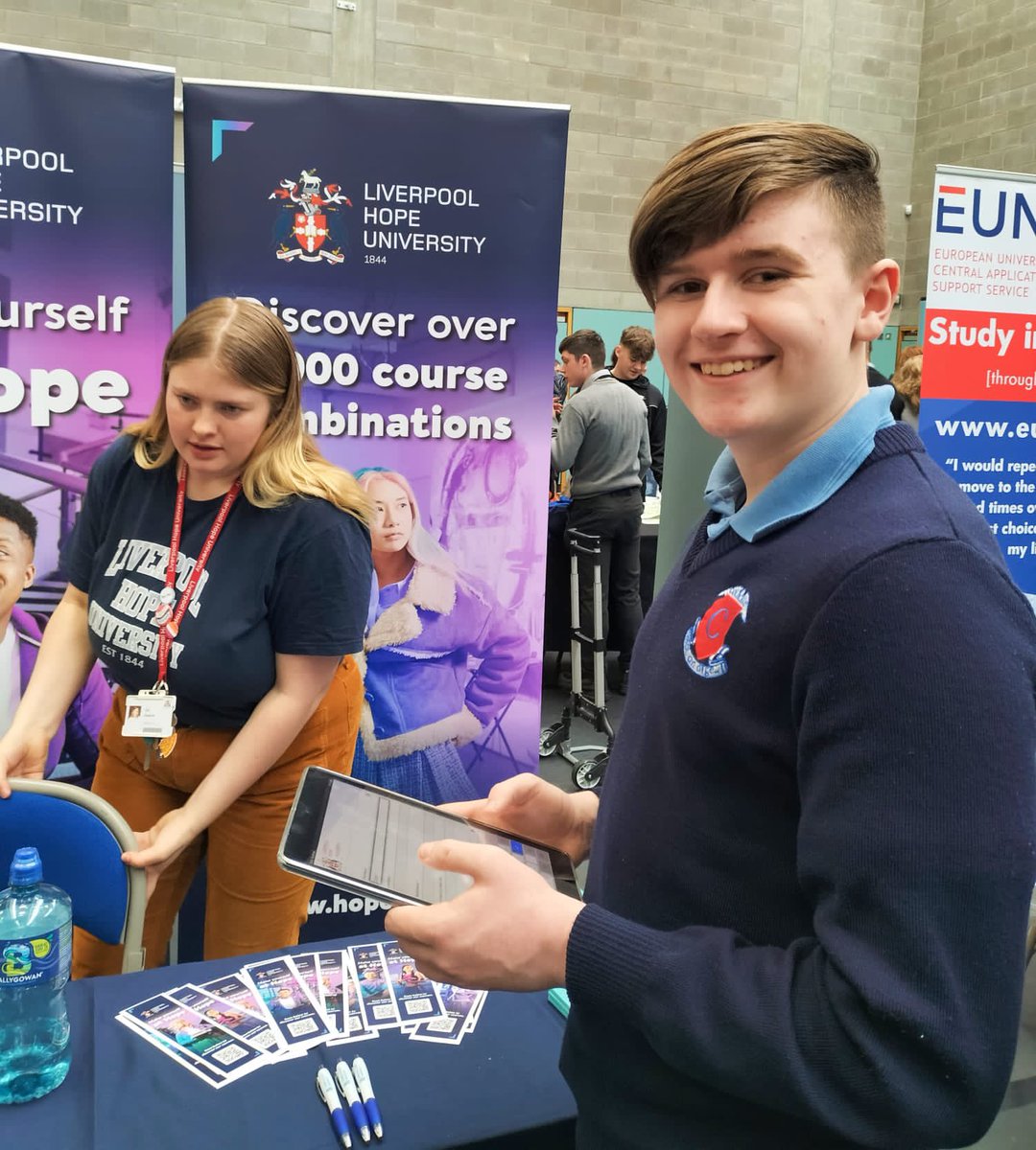 Some <a href="/glentiescompGC/">Glenties Careers Dep</a> students pictured enjoying themselves and collecting lots of information at our Career &amp; Wellbeing event last week