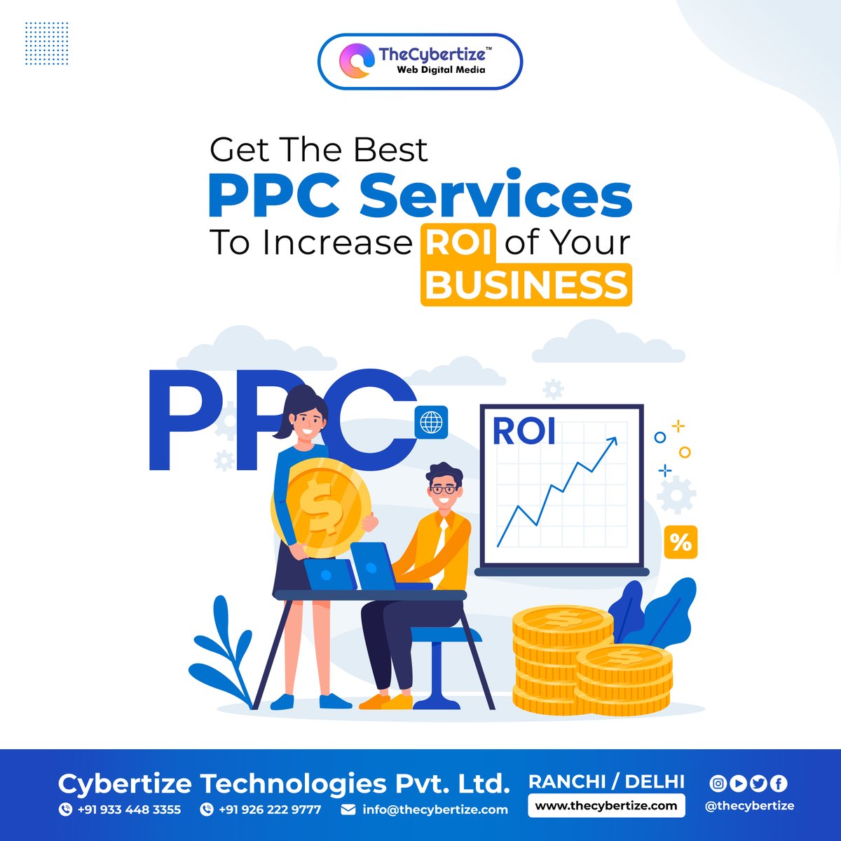 TheCybertize's tweet photo. Stay ahead of the competition with our PPC advertising services! Let us help you reach your ideal customers and drive more conversions.
#PPC #ppcadvertising #ppcmarketing #ppcservices #ads #adsfb #adsonreels #media #conversion #business #services #ROI #IncreaseROI #TheCybertize https://t.co/cCeDDhoqOy