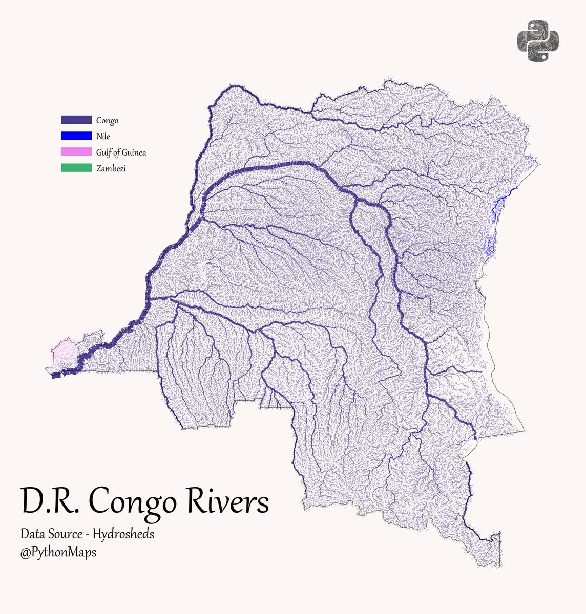Python Maps On Twitter Democratic Republic Of Congo Rivers This Map Fs8Vq28WcAAV8Yj