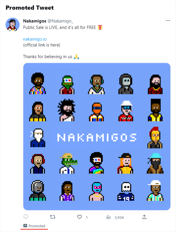 Gm

Reminder that promoted tweets are full of scams