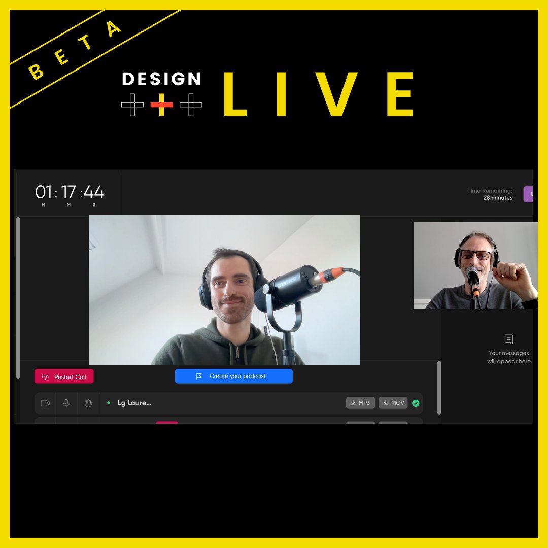 Designplus_pod's tweet photo. Hier a eu lieu le 1er Design + Live 
C'était un test mais super moment ! 
A lire ici ►https://t.co/q4p99YPIlu

#podcast #design #designplus https://t.co/MQcCbxlAYU