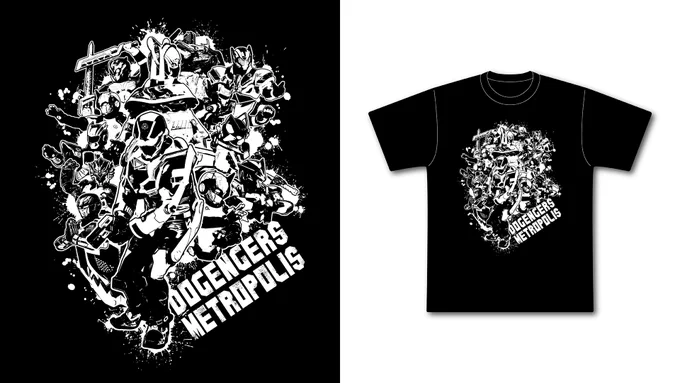 ドゲンジャーズメトロポリス「Tシャツ」「ジップパーカー」【デザイン】担当させていただきました。よろしくお願いいたします。

#ドゲンジャーズ
#ドゲポリ 