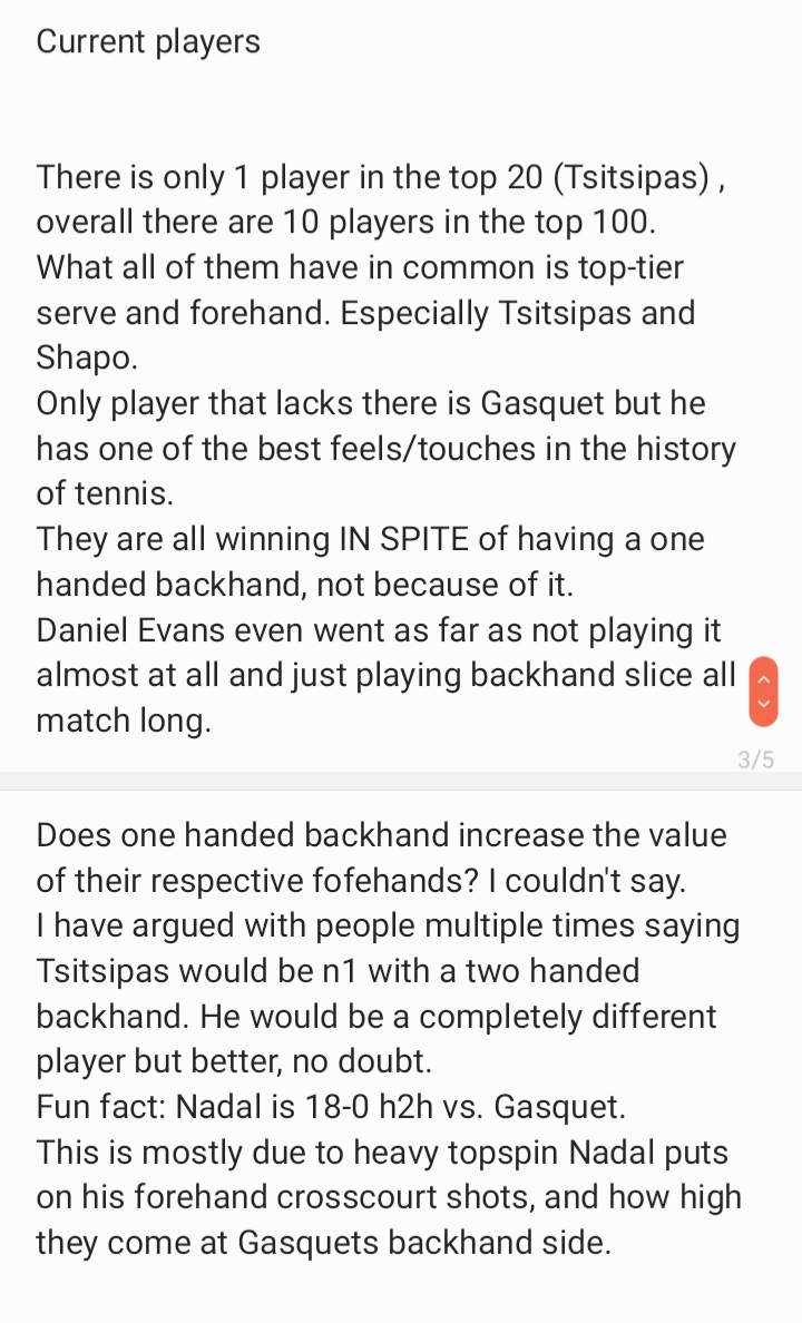 tennisbettinggo's tweet image. One handed backhand - Discussion / Thread

I will be doing these threads occssionally for us to discuss and learn about the game of tennis a bit more in depth.
This is one of my most passionate takes.

Feel free to discuss!

#tennis #backhand #Discussion