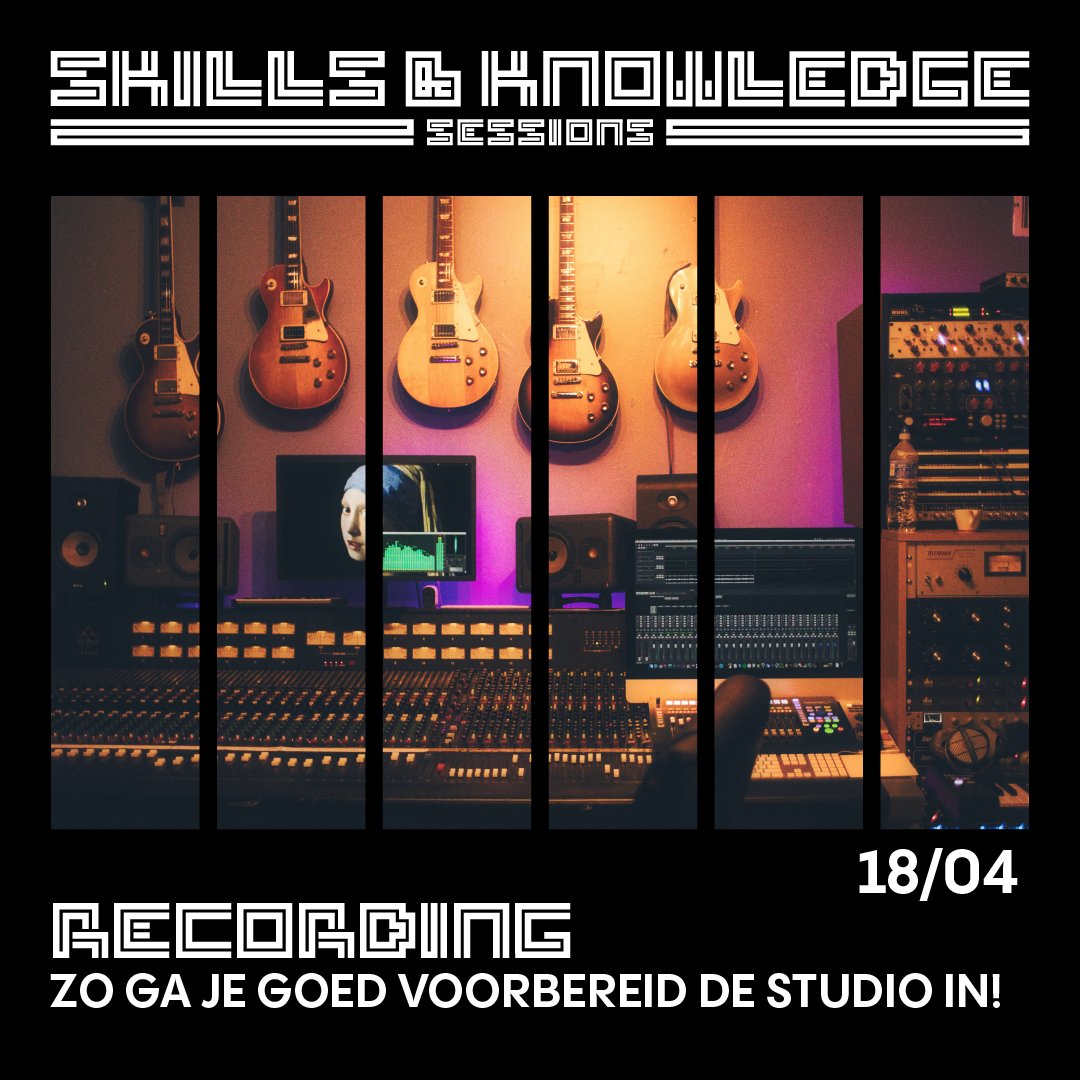 18 april: Je hebt een song geschreven, de demo klinkt goed en op het podium reageert het publiek er enthousiast op. Maar nu? Hoe zorg je ervoor dat je die energie ook in de studio vast kan leggen? Meer info hier: popgroningen.nl/news/event/rec…