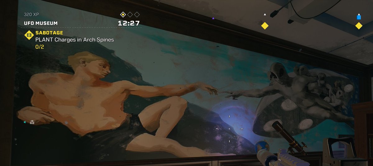 Dante0357's tweet image. The Creation of Adam according to Tom Clancy. #RainbowSixExtraction