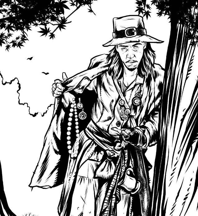 Meet Ilk “Jangles” Fairweather - a part-time trader, and fence who operates out of a number of towns, selling his wares to those who need them.

Coming soon to a #d12Monthly zine near you. #DnD #DungeonsAndDragons #TTRPG #OpenDnD