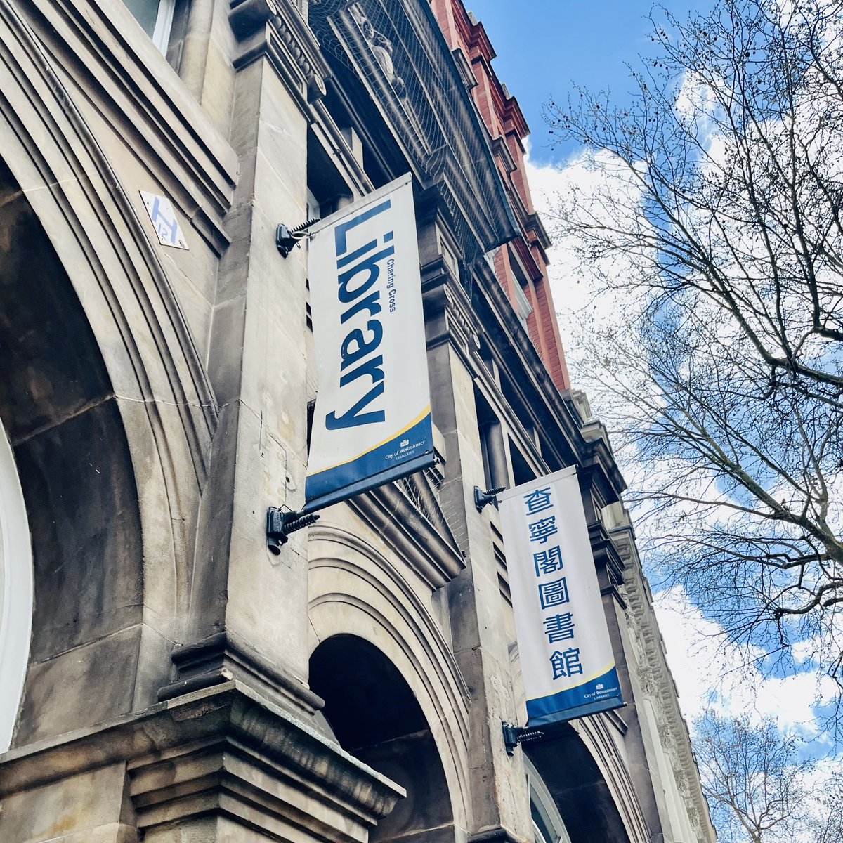 I wanted to extend my sincere thanks to the staff at <a href="/WCCLibraries/">Westminster Libraries and Archives</a> <a href="/WestRefLib/">Westminster Reference Library</a> and Charing Cross Library for your incredible support in helping me put up posters for my survey! BTW, Charing Cross Library offers a range of Chinese resources for the local community. #Thank #library