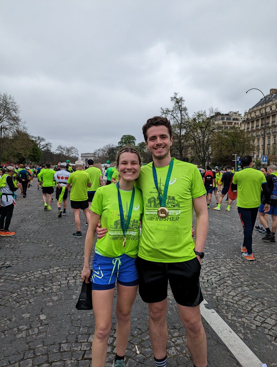 Brilliant few days in Paris. I've officially caught the running bug 😅🏃‍♀️ My legs have not yet forgiven me! #parismarathon2023