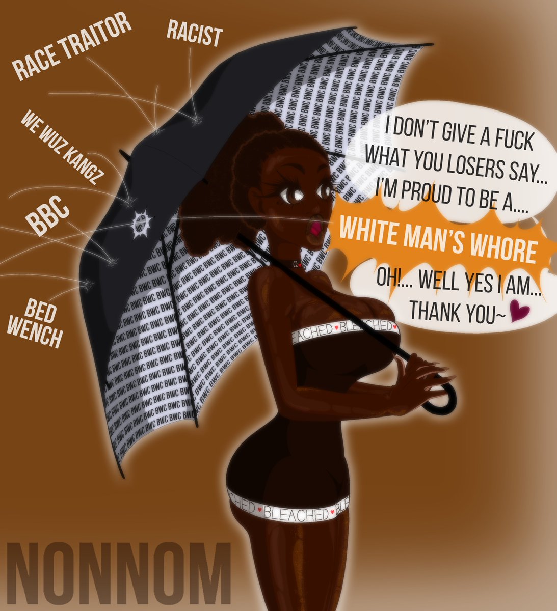 nonnom4ebony's tweet photo. Candi doesn't care about the haters, she's a proud #whitemanswhore~

#ebony #blackslut #swirl #interracial #whiteowned #bleached #bwc #bwcworshipper #bwconly #blackbooty #QoH #nsfwart #ntr #hentai #SWIRLHENTAI https://t.co/4VQYTMv0fF