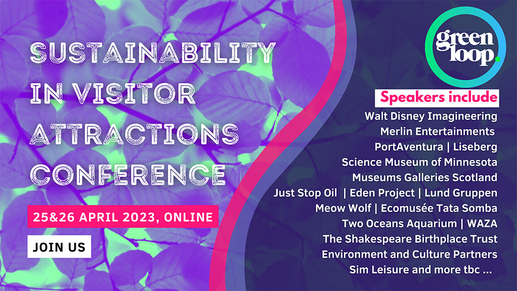 Blooloop's tweet image. The #greenloop 2023 agenda is now available. Find out more here 👉 bit.ly/3MiDMYJ