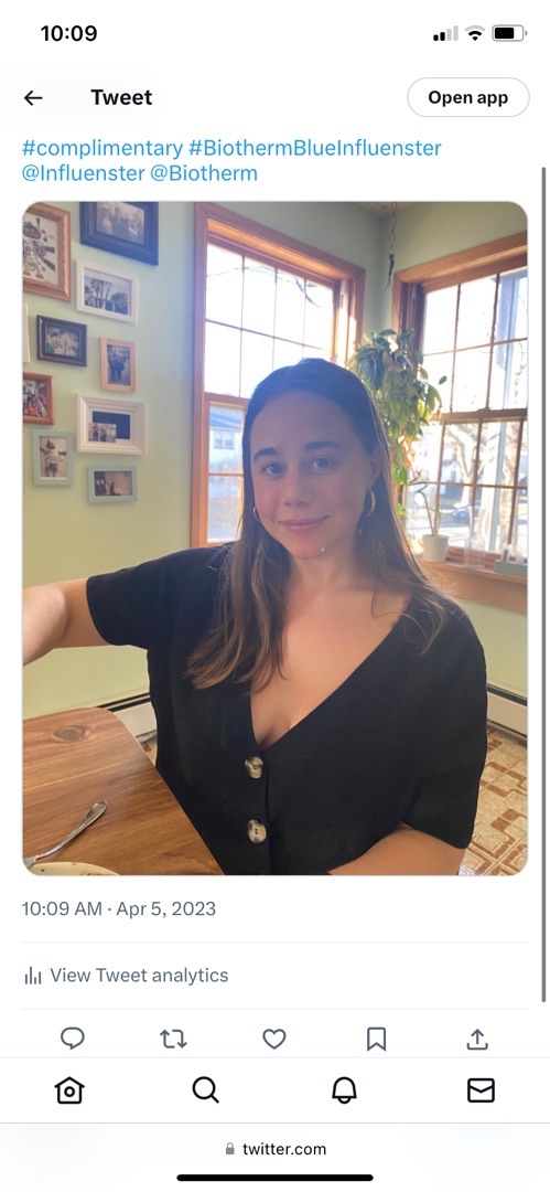 marijonemer's tweet photo. #complimentary #BiothermBlueInfluenster @Influenster @BiothermCanada https://t.co/EBbaboW7Iu