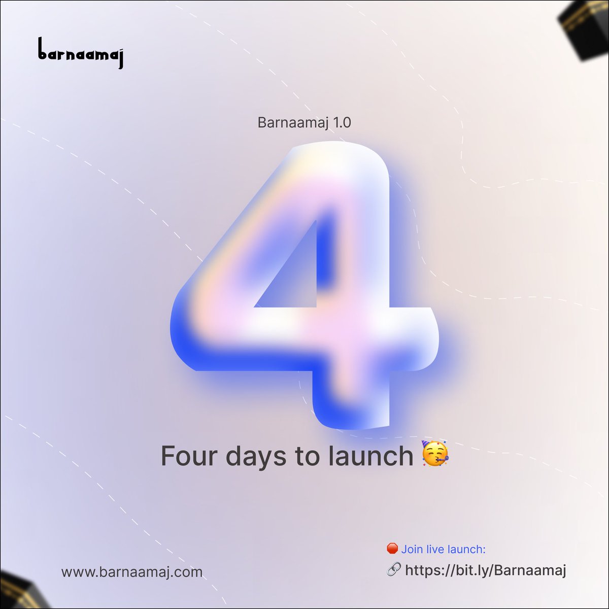 4 days to go

Our team has been working tirelessly to make sure every detail is perfect. We can't wait for you to see what we've been cooking up!

#tech #productlaunch #tech #future #building #islam #hajj #umrah #pilgrimage #development #design #countdown #countdownbegins