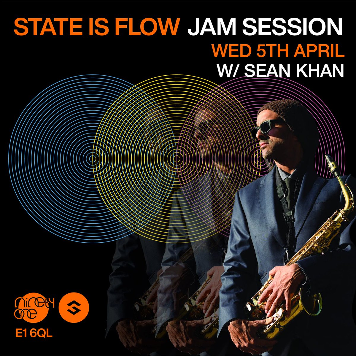 maverick_quest's tweet photo. Only a handful of free tickets left for tonight - the jam session with #StateisFlow on #BrickLane with tonight’s special guest @SeanKhanJazz 91 Living Room. Doors 7:00 & Scores 7:30. https://t.co/hWduM2HoFi