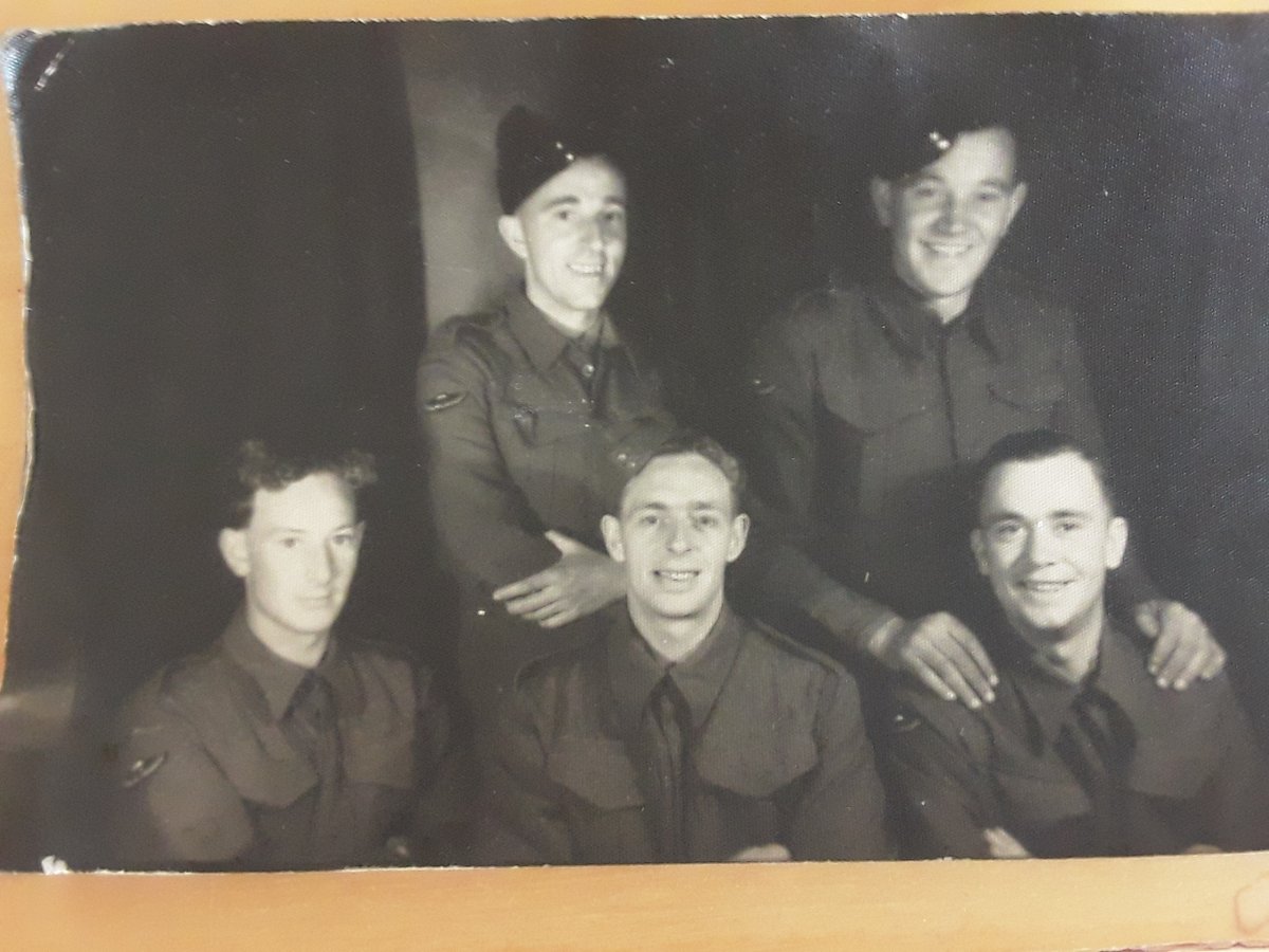 A true British hero and leader of men.  Snap of my grandad (bottom left) who served under Paddy in North Africa, Sicily, France & Holland. 
Heroes who revolutionised modern warfare. 

#BlairMayne #PaddyMayne #SAS #WW2 #WhoDaresWins #SpecialAirService