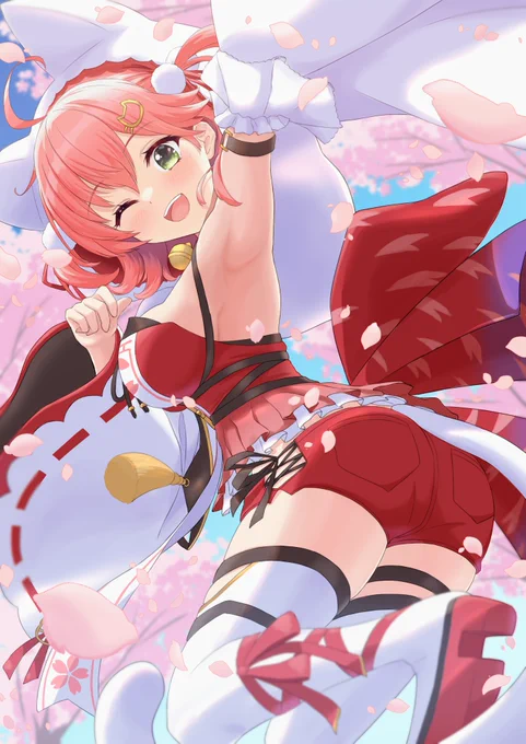 さくら舞う季節 #miko_Art 