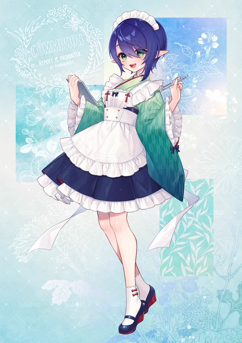 和メイドさん#Skeb #Commission 