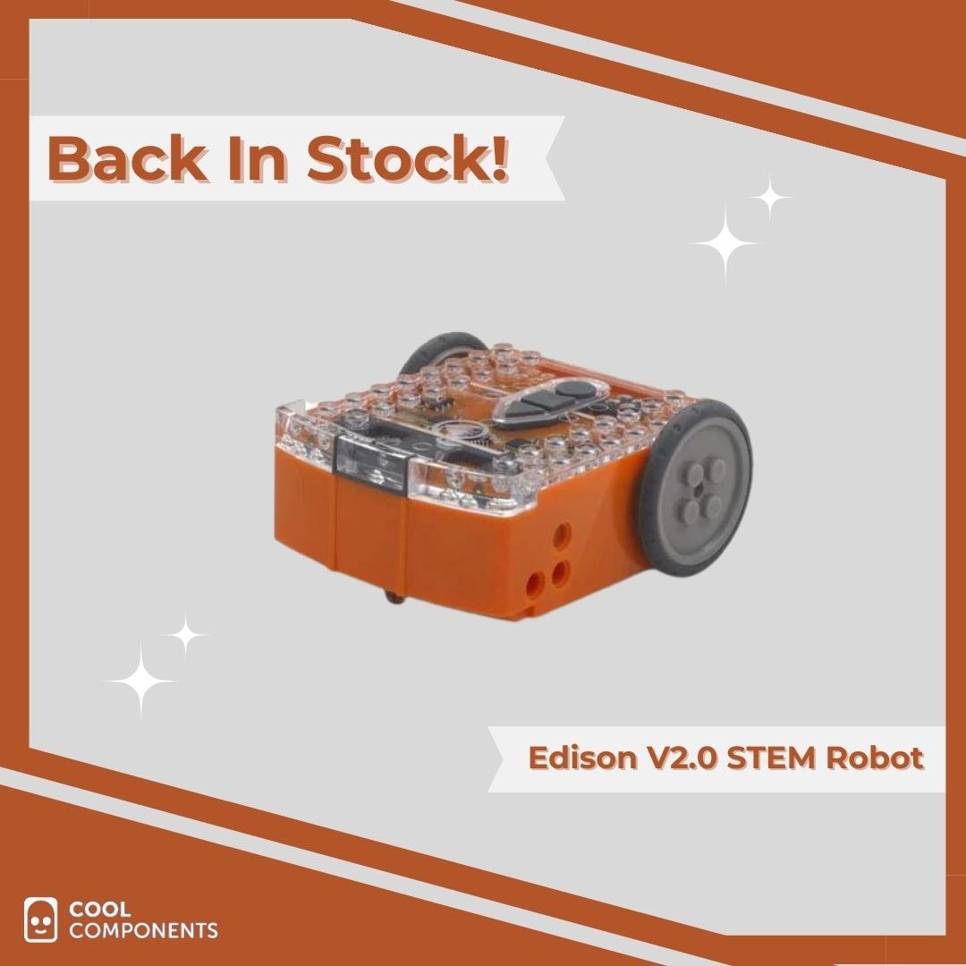 coolcomponents's tweet image. *Back In Stock*
Edison is a programmable robot designed to be a complete STEM teaching resource for coding and robotics education for students from 4 to 16 years of age.
#stemeducation #codingforkids #roboticseducation #programmablerobot #backinstocknow