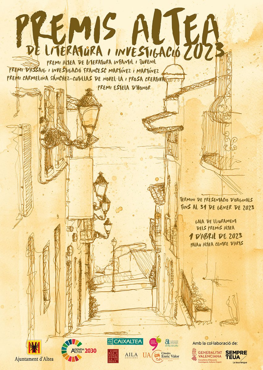 ElRall's tweet photo. 👥 Si parlem d'#IllustresMunicipals, no podem evitar mirar cap a #Altea, ja que el passat cap de setmana van lliurar els #PremisAltea de #Literatura i #Investigació. I hui tenim el plaer de comptar amb els tres guardonats d'aquesta edició! https://t.co/yyPQzVjV5a