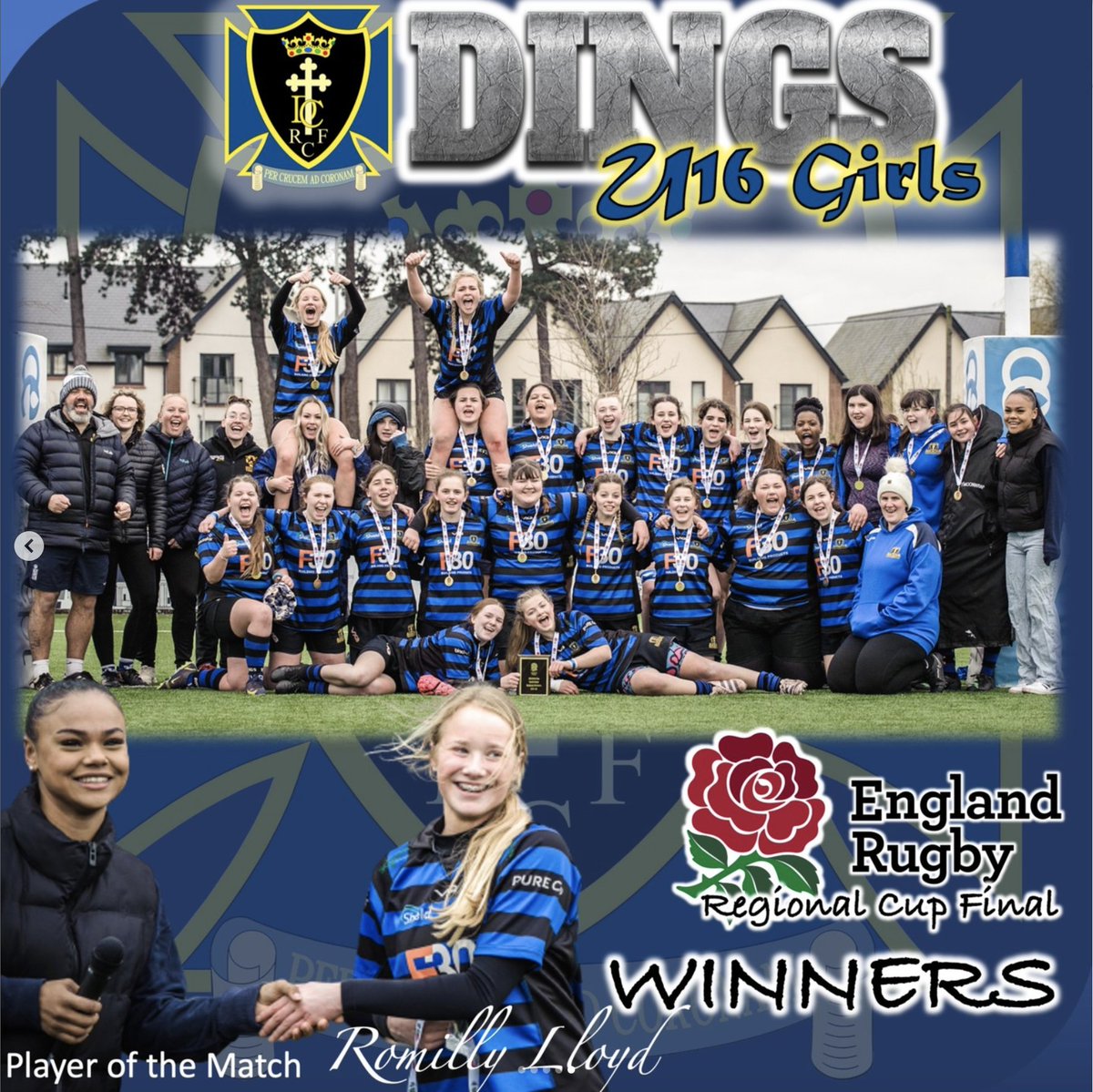 DingsCrusaders's tweet photo. News from the Park
Dings U16 Girls - Reg. Cup Winners!
Dings U18 Girls - Nat. Cup Finalists!
Dings Women - @EnglandRugby Junior Cup Finalists and NC2 SW C league WINNERS!
With Lauren Bailey and Reneeqa Bonner with Eng Caps too!
Fancy a chat @geoff20man?
@bbcbristolsport?
#UTD https://t.co/7TMByDzkIb