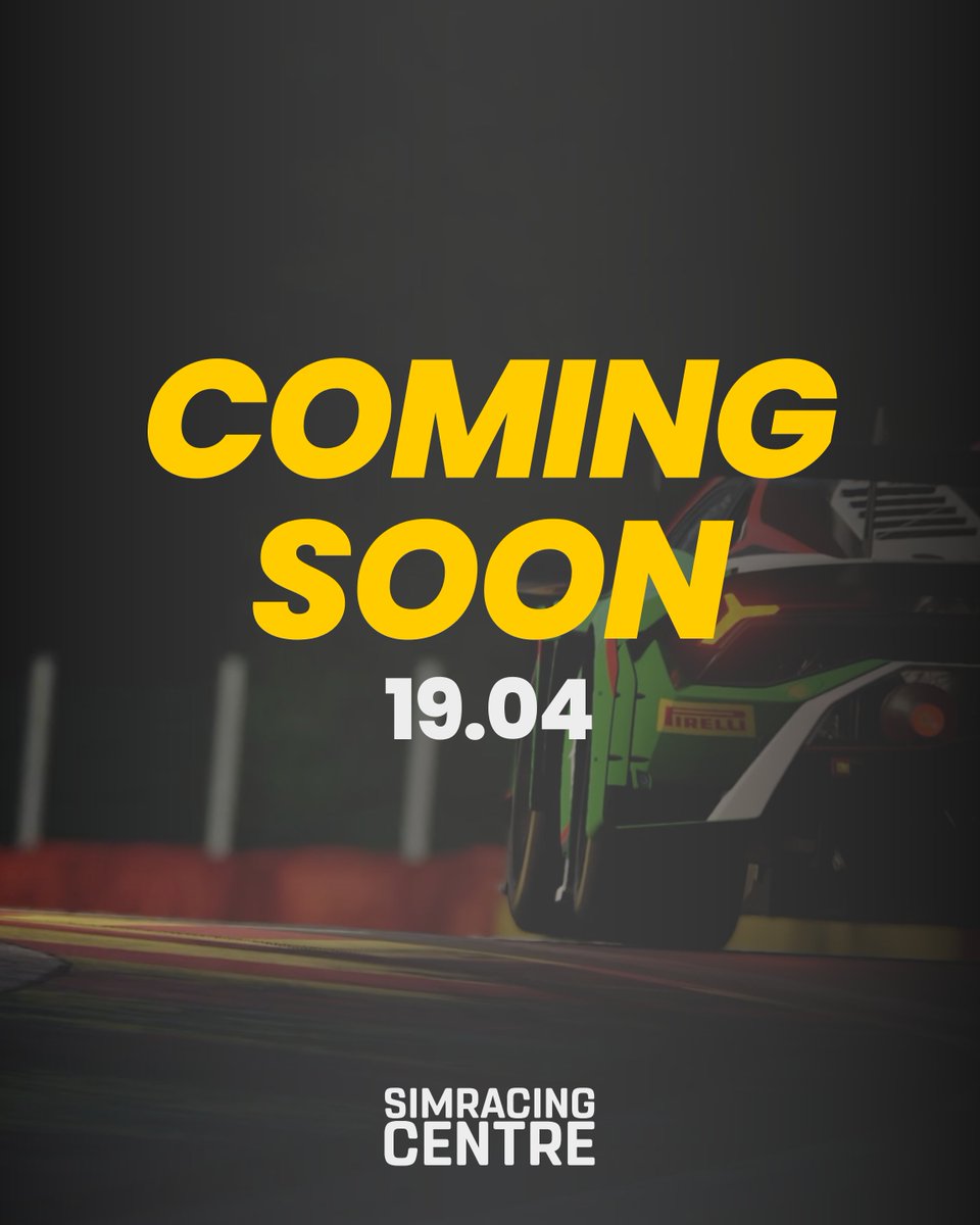 CentreSimracing's tweet photo. 19/04. Save the date.
#ForzaSRC #SimracingCentre #Simracing https://t.co/U54xkyXpsg