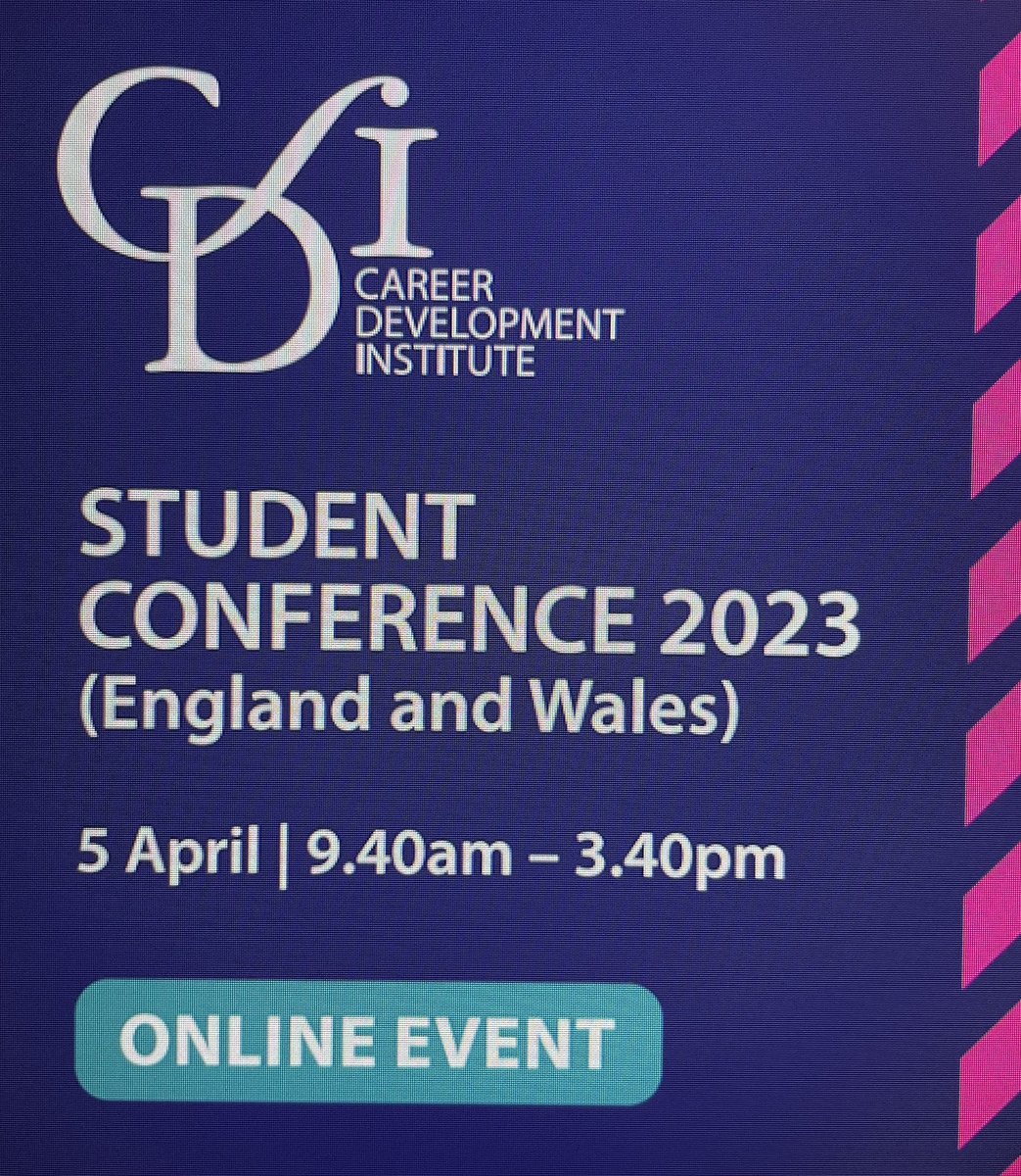 WATCareers's tweet photo. It was a pleasure to talk about life as a Careers Leader at the CDI Student Conference today. It was great to reflect on the role, it’s challenges and the importance of CPD and networking. #stuconf23 #cdi #sharingbestpractice https://t.co/wKutIBQkHa