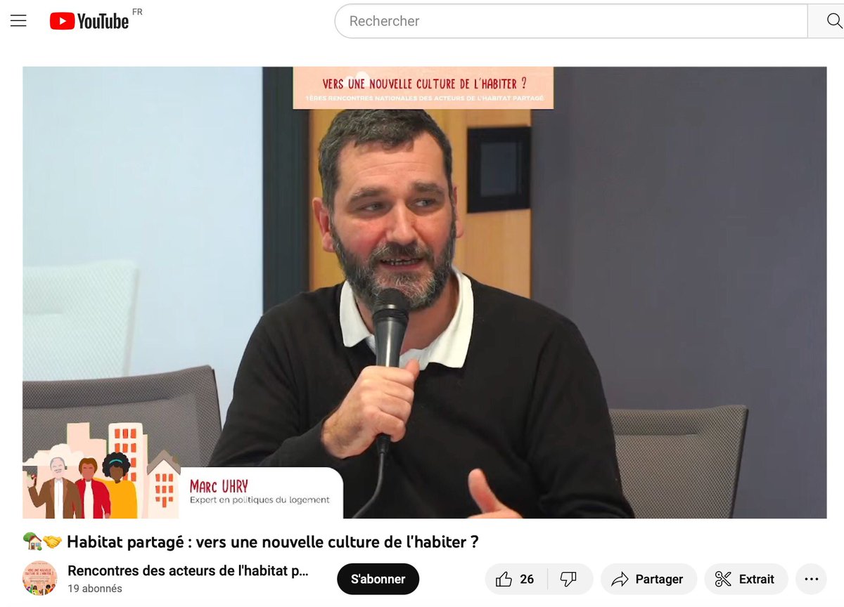 Nous avons suivi les premières rencontres nationales des acteurs de l'habitat partagé « Vers une nouvelle culture de l’habiter ? »

Pour revoir le webinaire et les échanges : youtube.com/live/CHZ8RxomD…