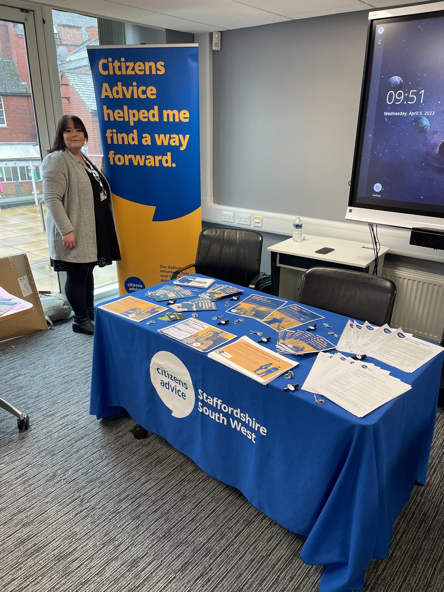 We are at @NSCGStafford at the Stafford Jobs Fair today.  It's great to see so many organisations here.@supportstaffs @HousingPlusGrp @StaffordshireCC @UHNM_NHS
@StaffsChambers @OFFICIALWMAS 
#careers #volunteer #staffordshire
