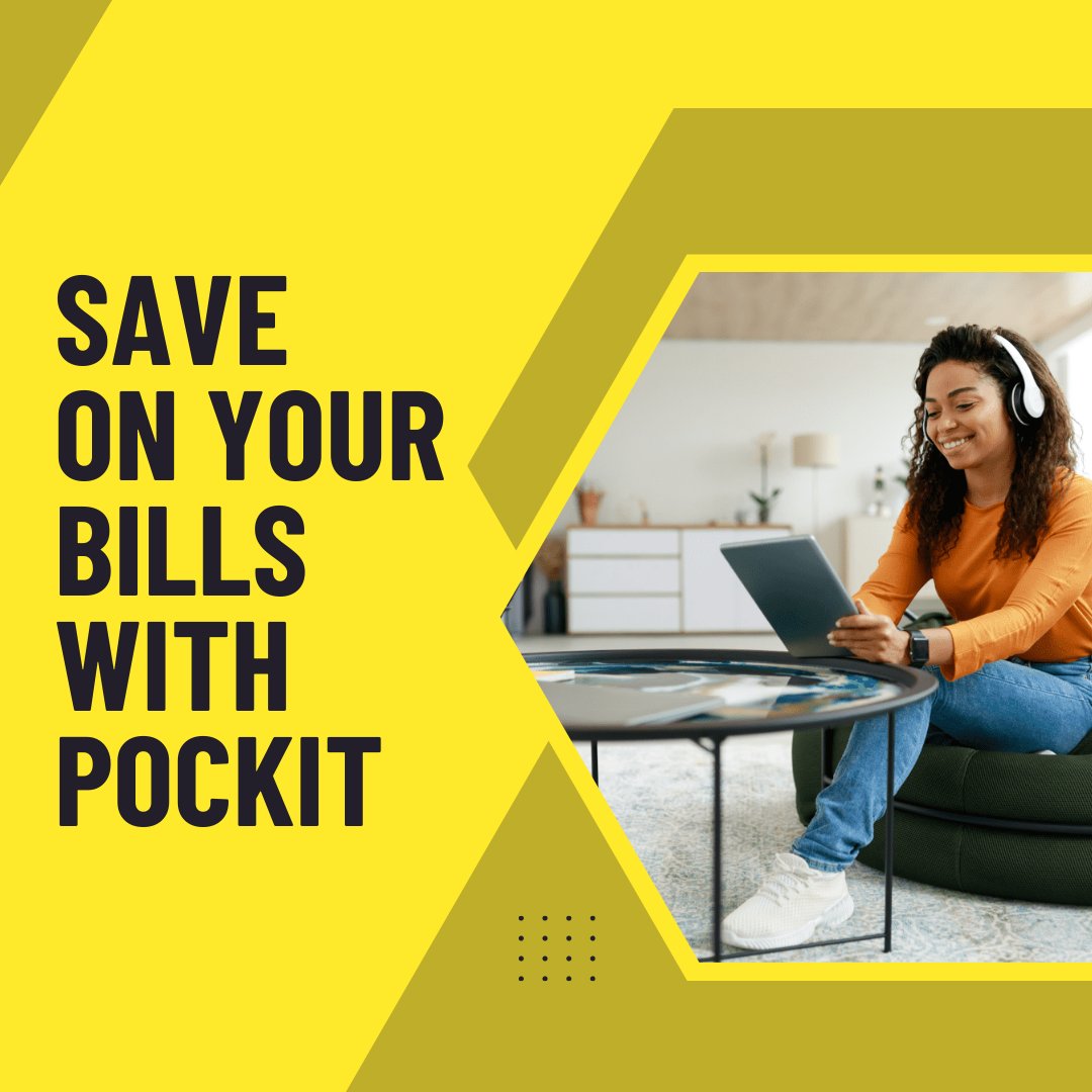 Did you know Pockit can help you save money on your broadband, mobile and TV bills?

We’ve partnered with Youtility — an independent and impartial platform that helps you find the best deals and packages.

Head to pockit.com &amp; find out how much you could save!